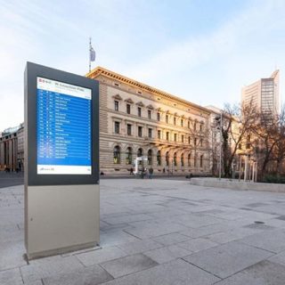 Borne digitale affichage municipal