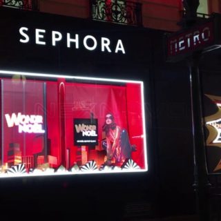 panneau LED transparent Sephora