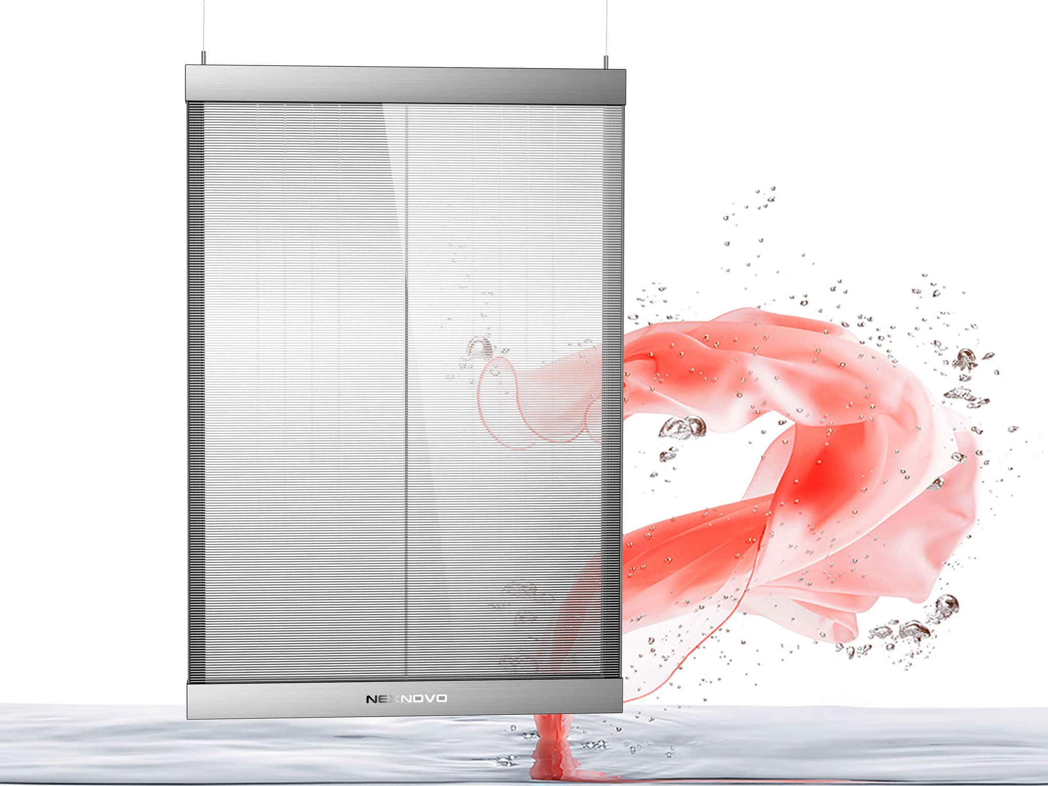 ecran transparent pour vitrine