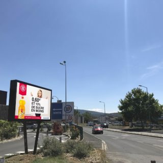 Panneau publicitaire led pour Leclerc