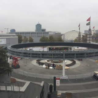 Vue complète de l'anneau LED Parc des expositions