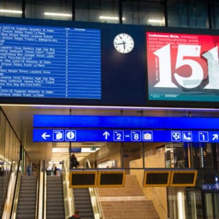 Affichage digital d'informations aeroport