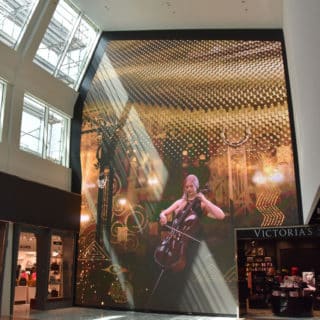 Mur vidéo led realisation aeroport de vienne