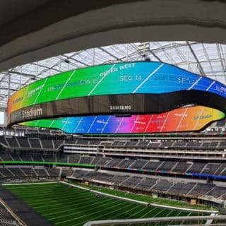 Panneau video led stade US