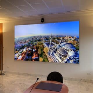 Mur LED COB Salle des ministres de Monaco