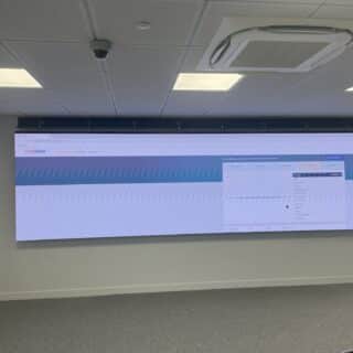 Mur LED salle de contrôle