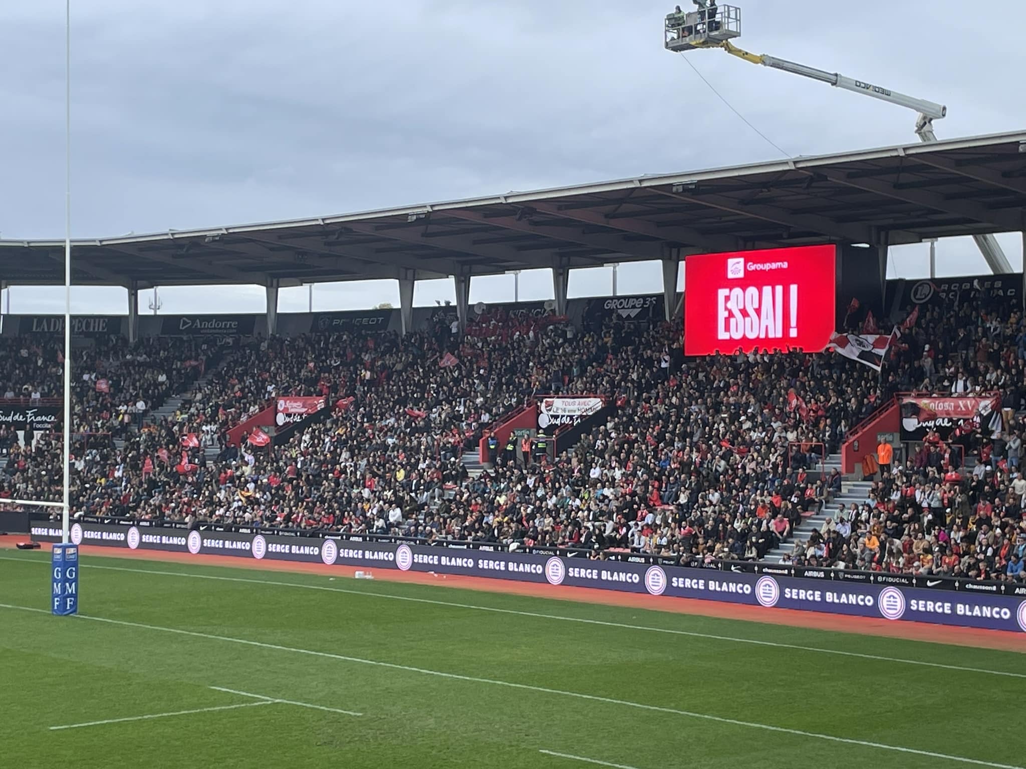 Ecran led stade rugby toulouse