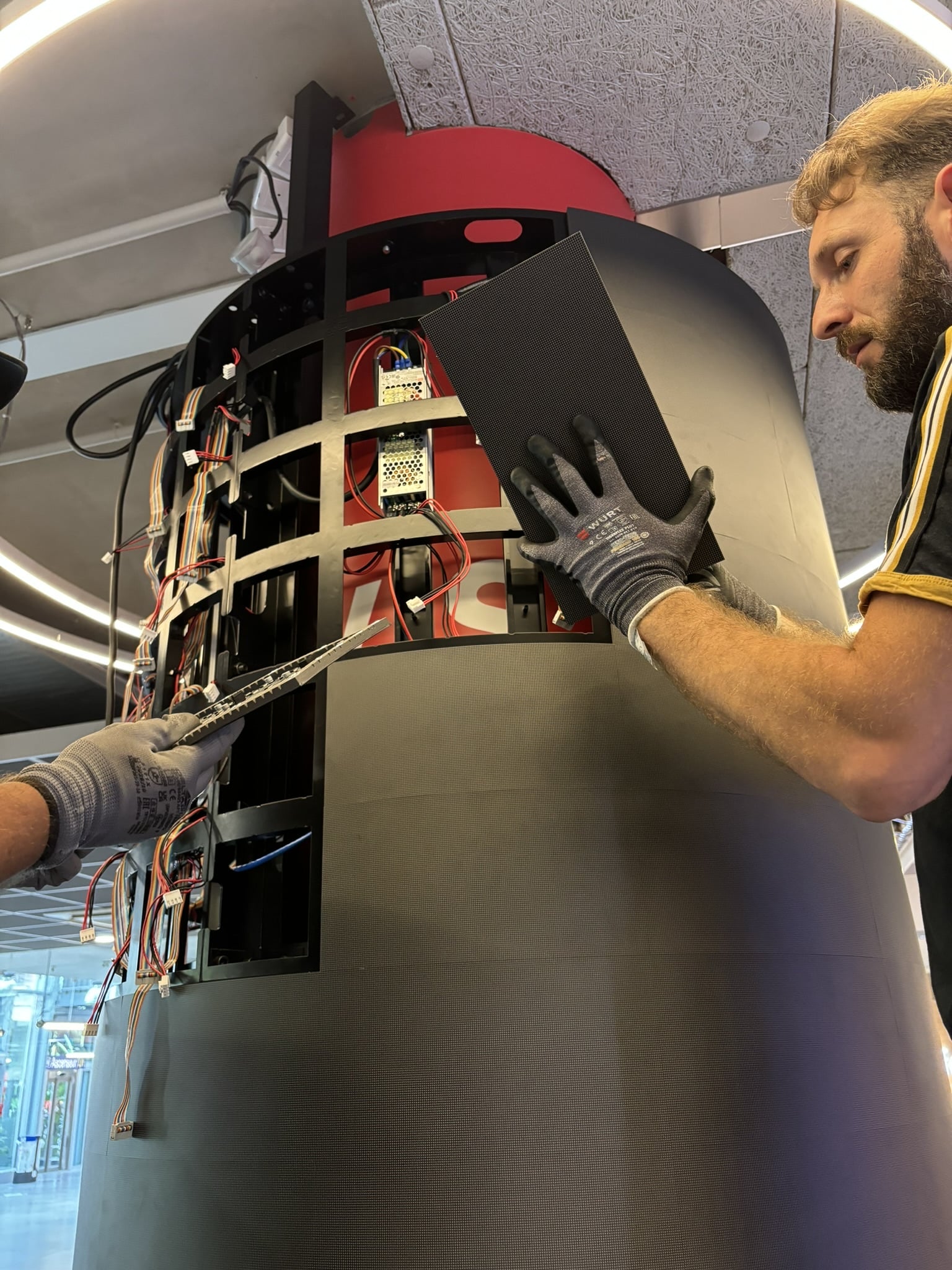 installation ecran led gob nice