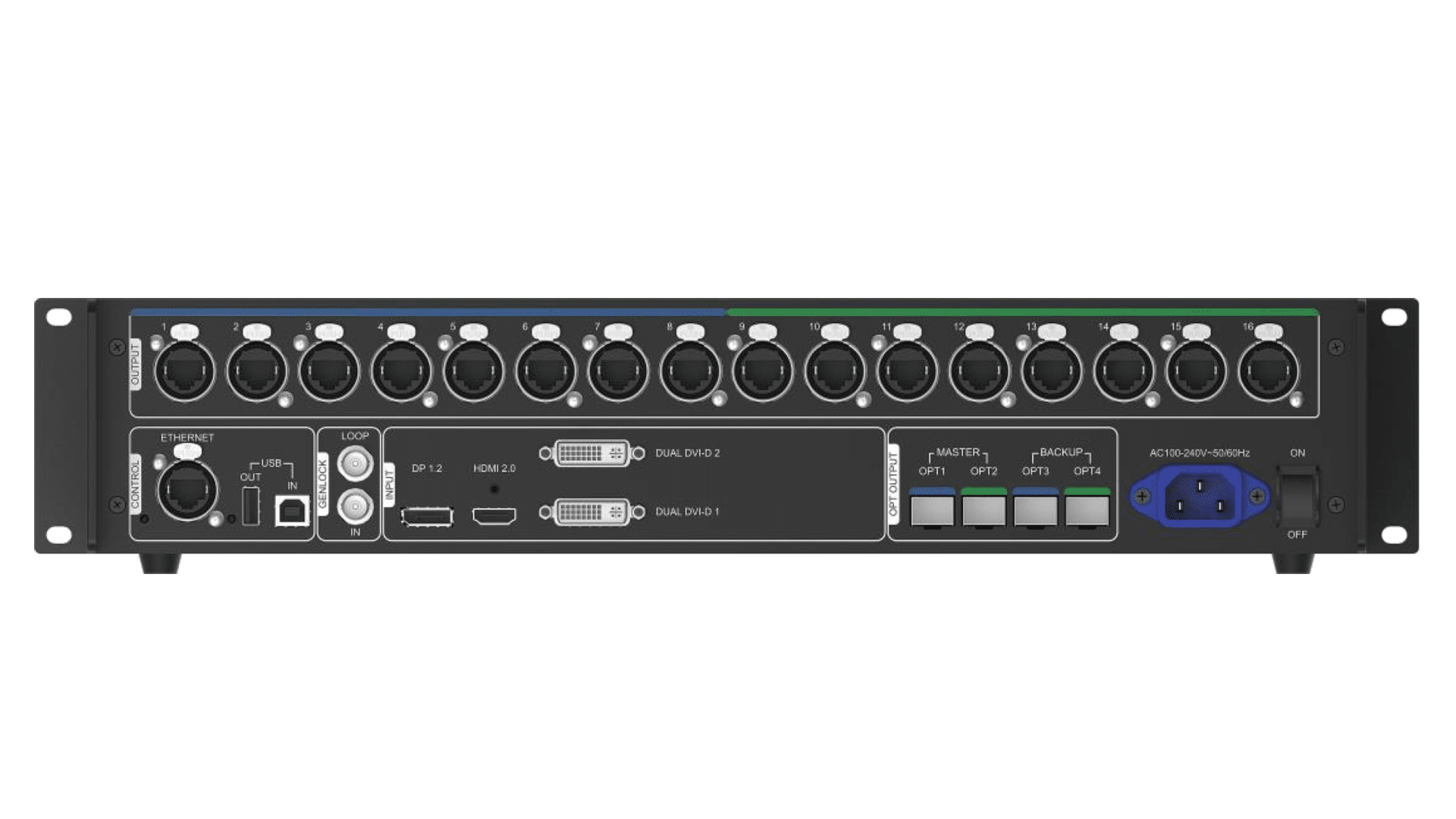 MCTRL4K connectiques arrière