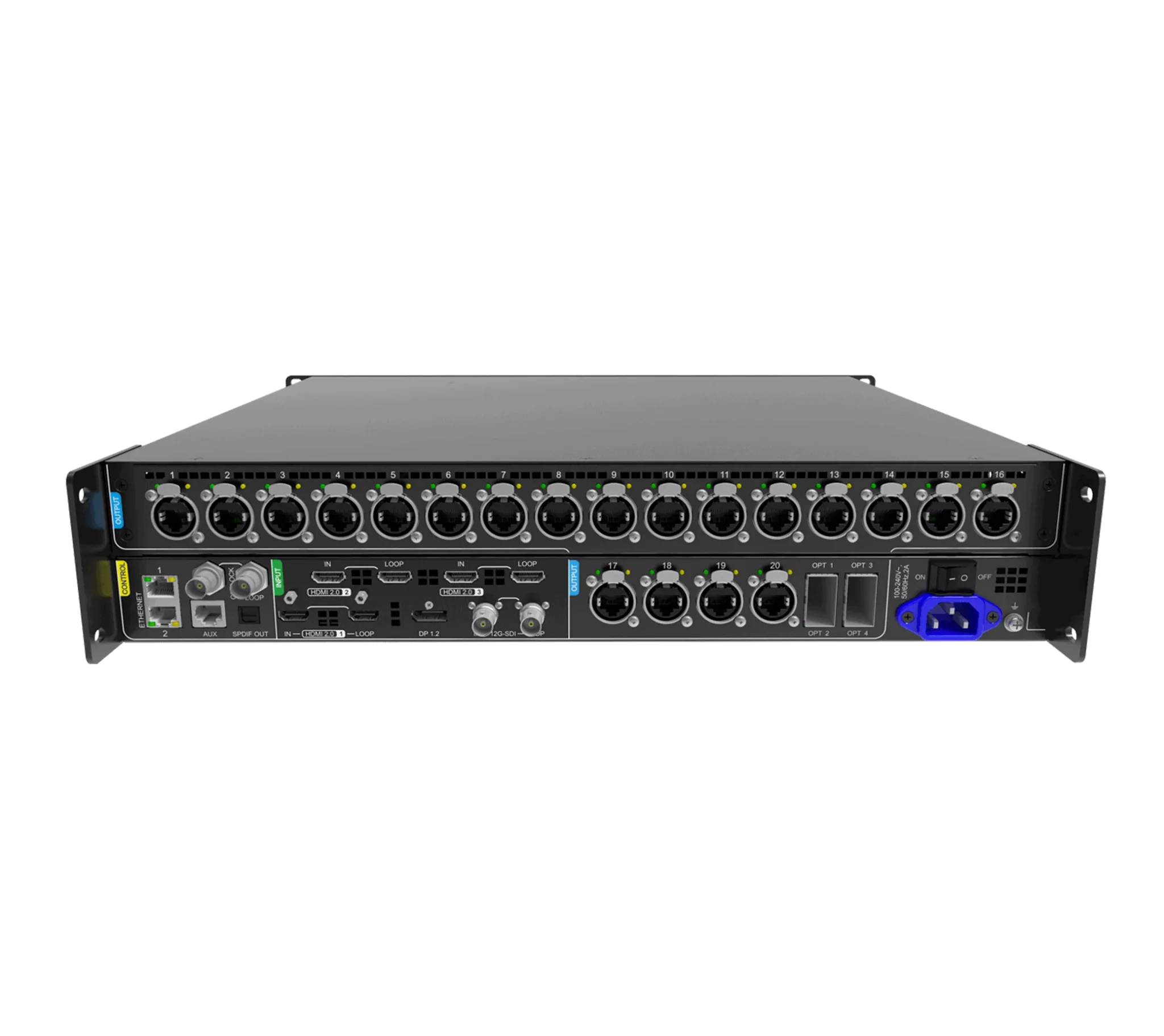 MX40 Pro vue arrière connectique