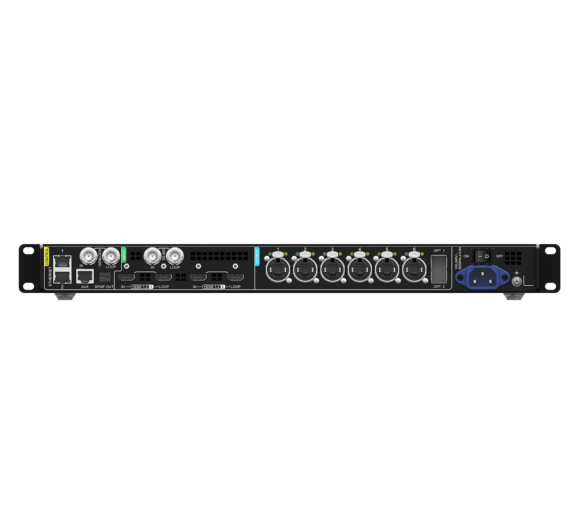 MX20 vue arrière connectique