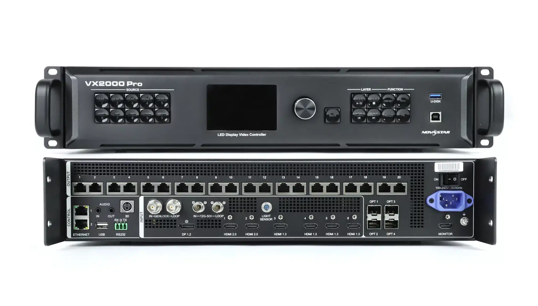 Novastar VX2000 Pro — vue de face