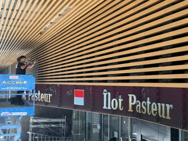 installation ilot pasteur ecran